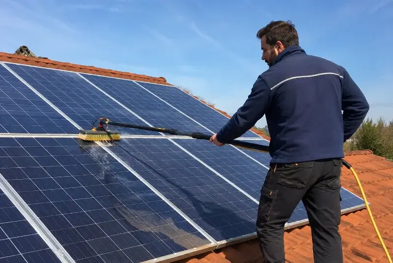 Nettoyage et entretien de panneaux solaires à Castans